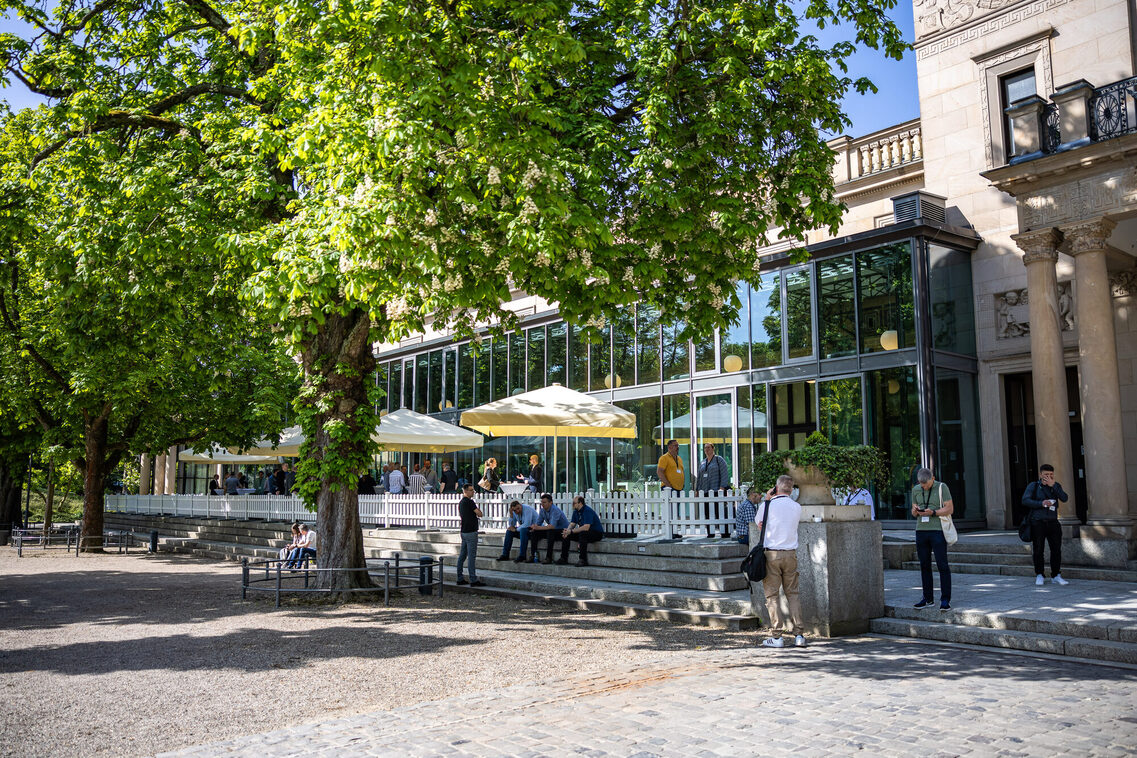 Terrace in the spa gardens