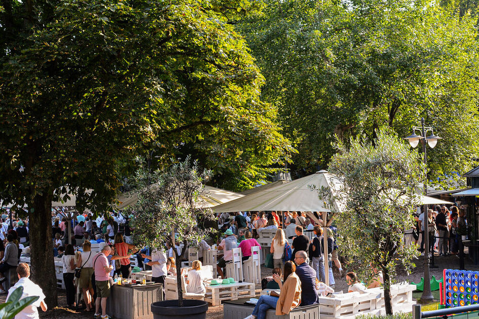 Concert shell in the spa gardens