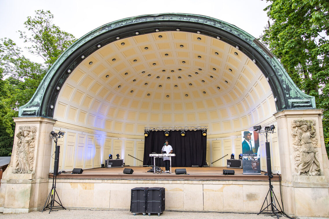 Concert shell in the spa gardens