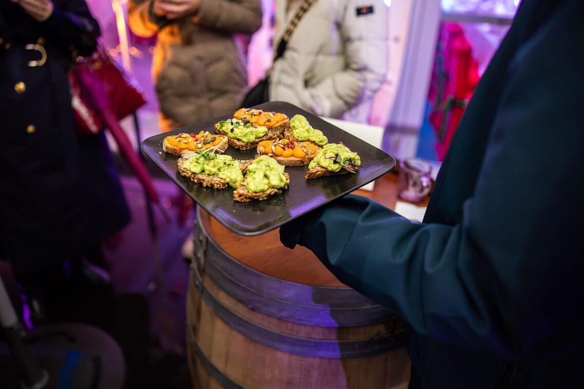 A tray with the bread