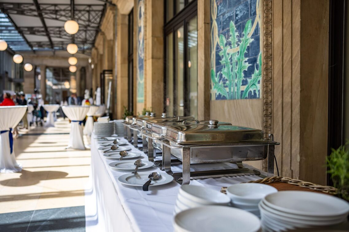 Table with the catering