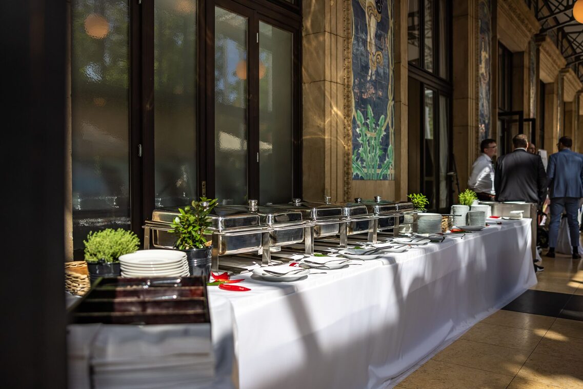 Table with the catering