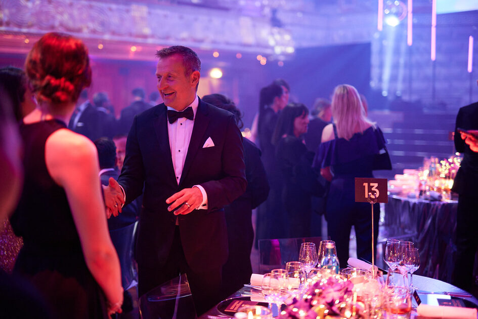 Guests at the evening event