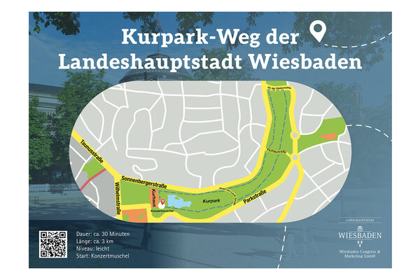 Kartenausschnitt vor Bild mit historischem Gebäude.