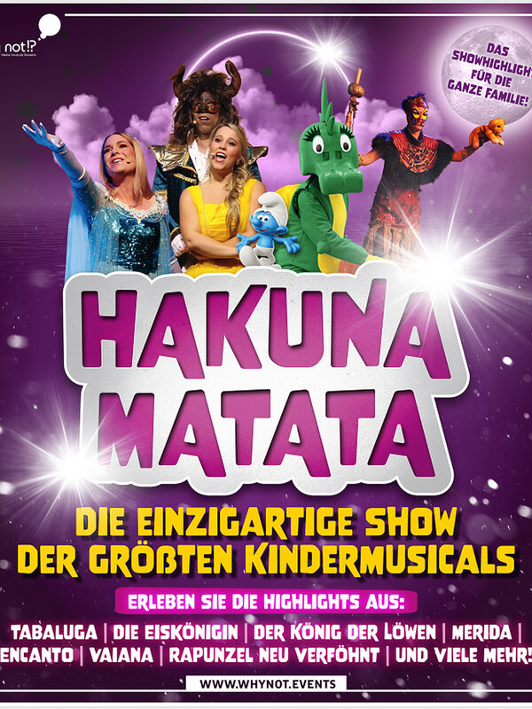 Kindermusical-Gala „Hakuna Matata“ am 19.10.2025 im Kurhaus Wiesbaden